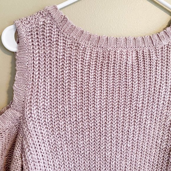 Cloud Chaser lilac purple cold shoulder sweater - Picture 5 of 5